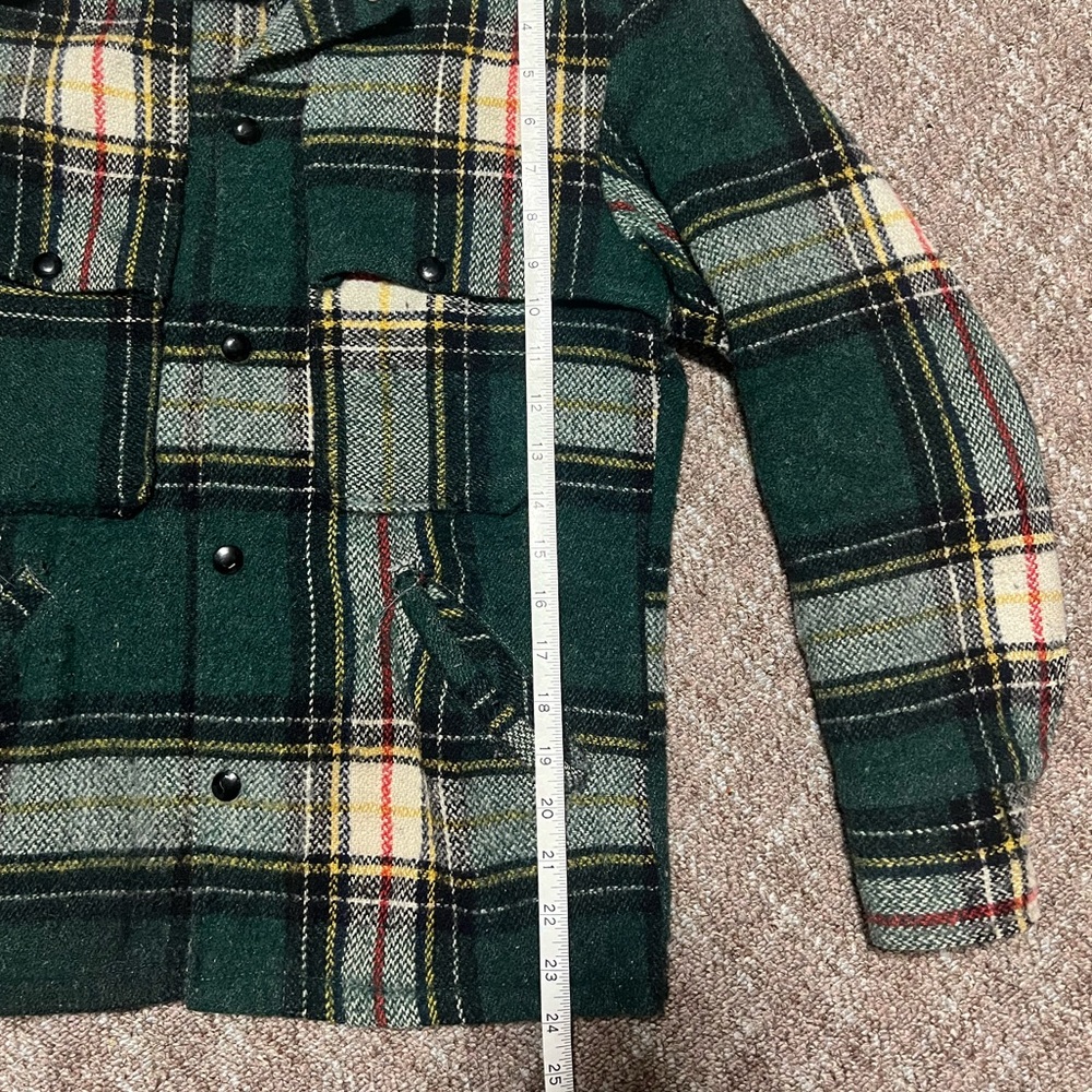 60s/70s Big Bill Plaid Workwear Flannel Overshirt - Picture 6 of 8